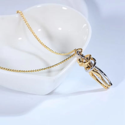 Exquisite Couple Hugging Pendant Necklace for Women Fashion Pendants for Couple Necklace Love Valentine'S Day Jewelry